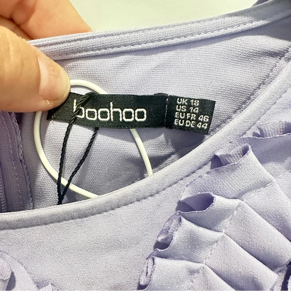 Boohoo purple shift dress SIZE 18 - Picture 3 of 9